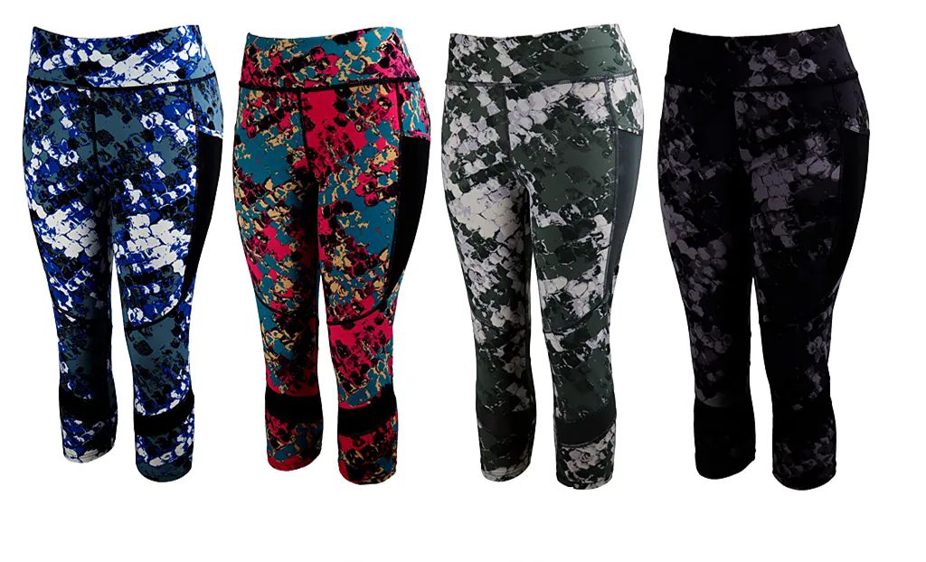 3 Pieces of Womens Active Wear Bottoms Assorted Pattern