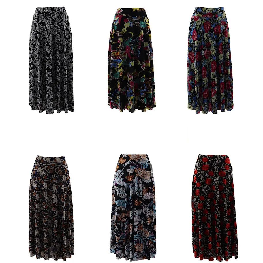3 Pieces of Womens Long Skirt Assorted Pattern