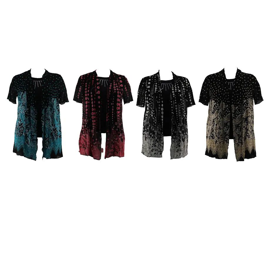 3 Pieces of Womens Tops Coverup Style