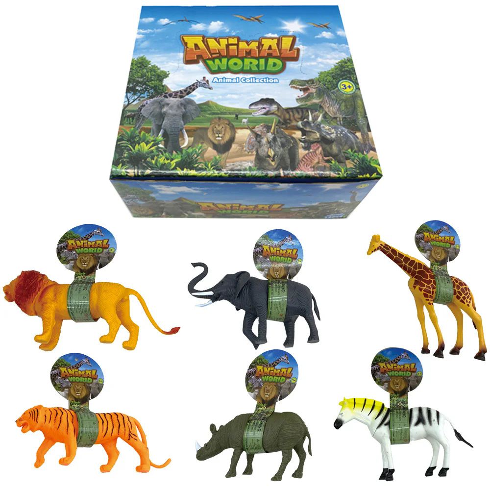 72 Pieces of Assorted Safari Animal Toys