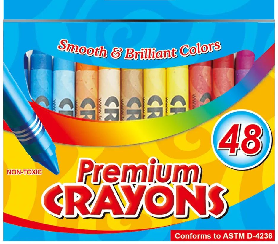 36 Packs of Premium Crayons 48ct