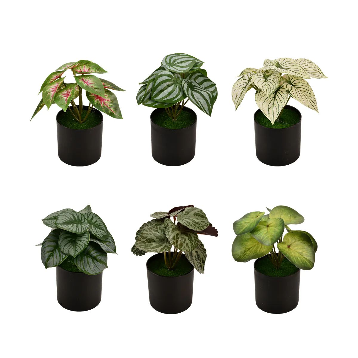 24 Pieces of Decorative Artificial Potted Plants