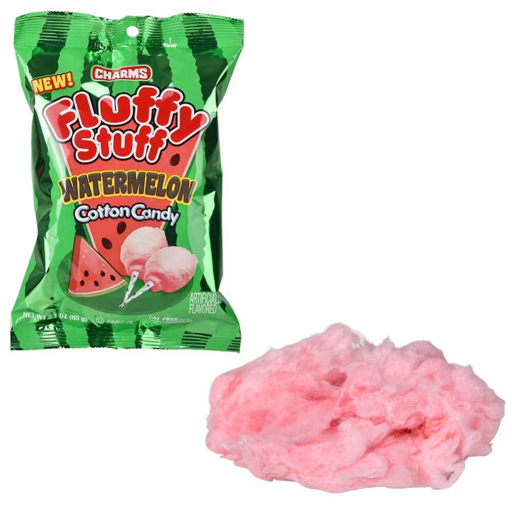 24 pieces of Charms Fluffy Stuff Watermelon Coton Candy 2.1oz