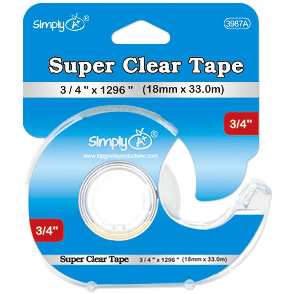 48 Pieces of Super Clear Tape 3/4x1296"