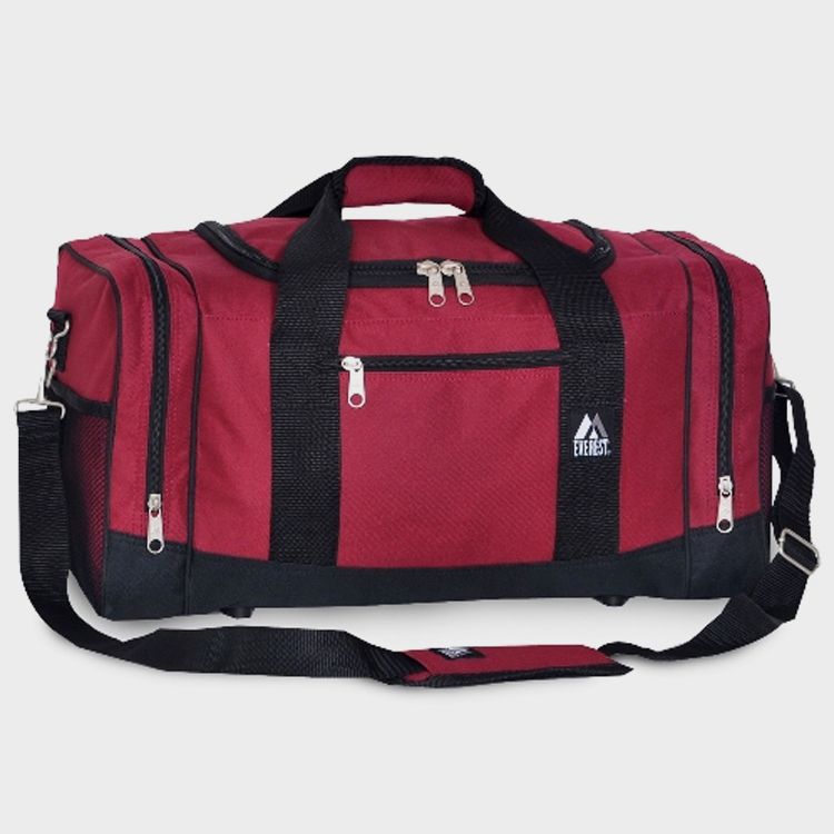 20 Pieces of Crossover Duffel Bag 10" W X 20" H X 10" D Burgundy