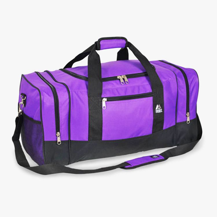 20 Pieces of Crossover Duffel Bag 10" W X 20" H X 10" D Dark Purple