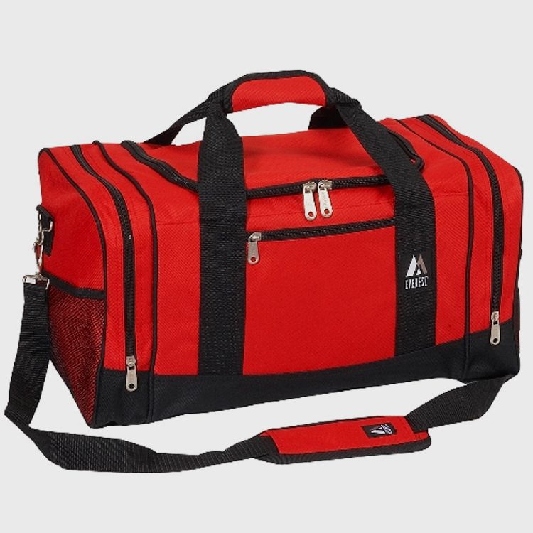 20 Pieces of Crossover Duffel Bag 10" W X 20" H X 10" D Red