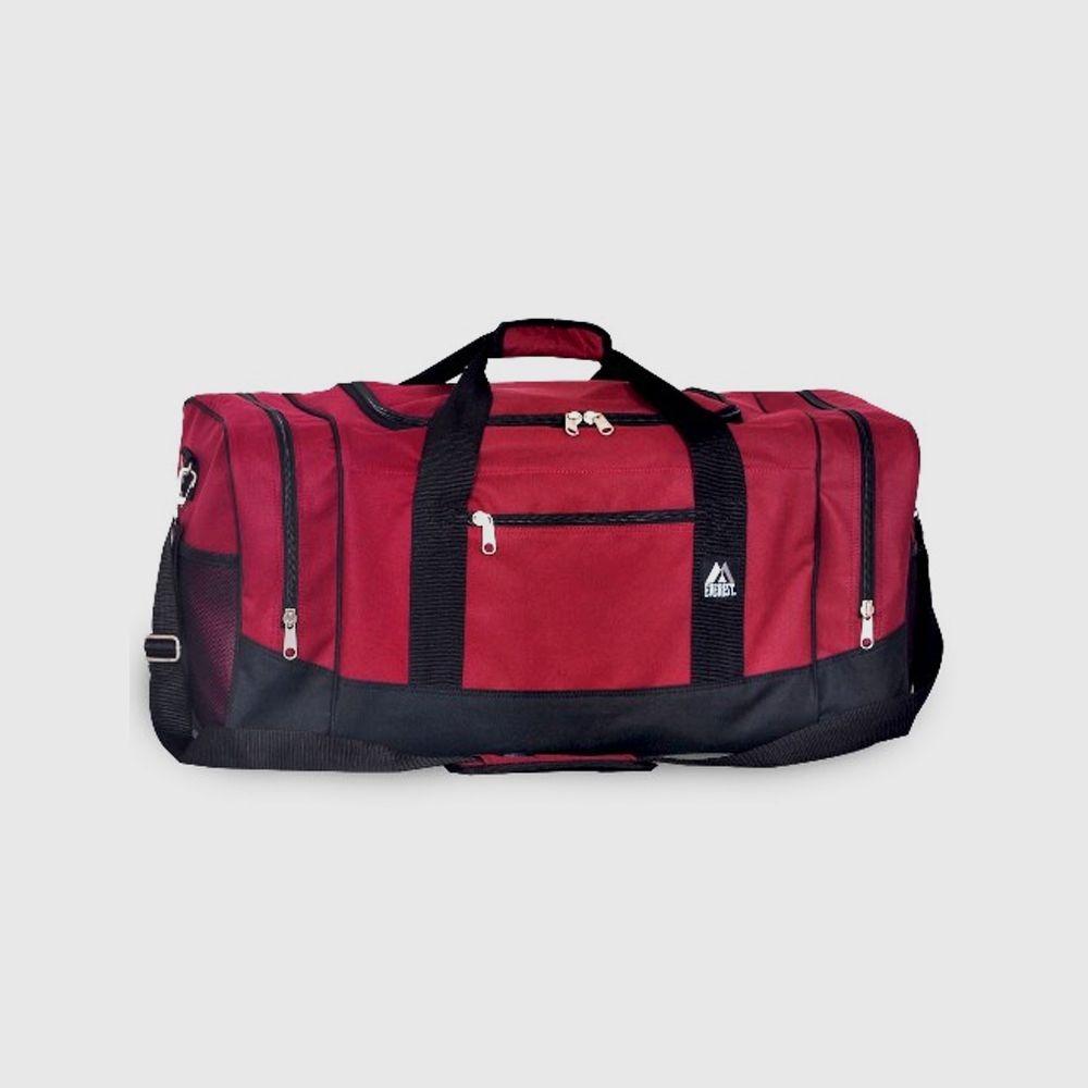 20 Pieces of Crossover Duffel Bag - Large 12" W X 25" H X 12" D Burgundy