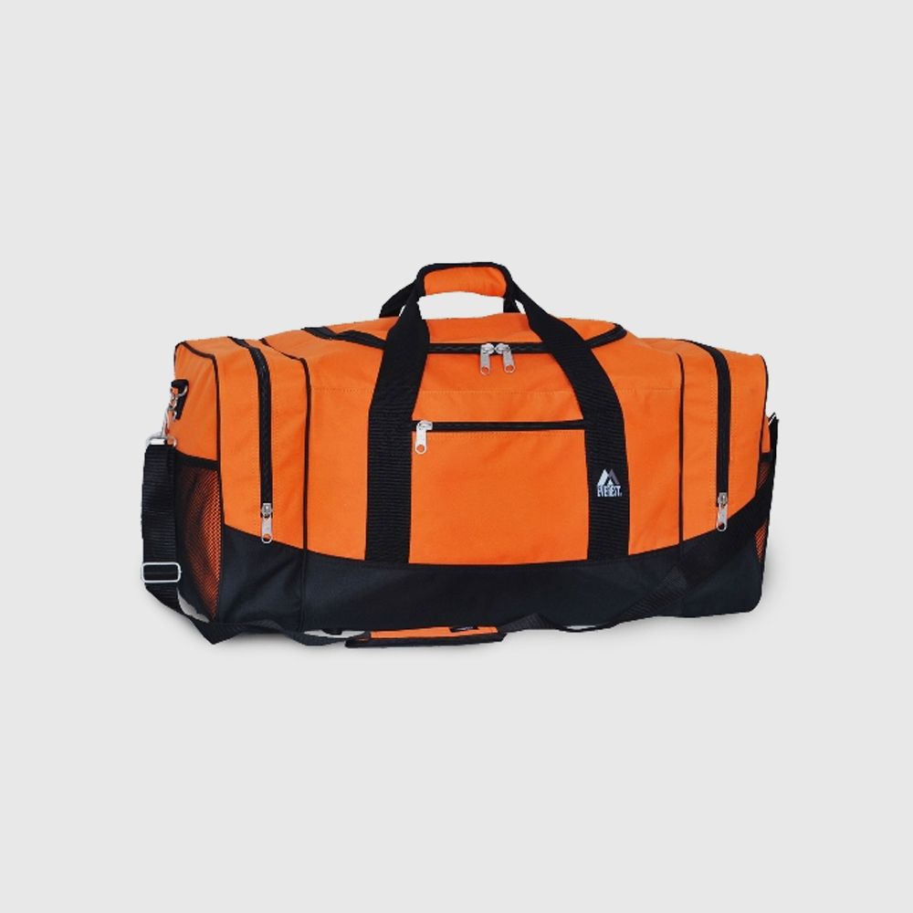 20 Pieces of Crossover Duffel Bag - Large 12" W X 25" H X 12" D Orange