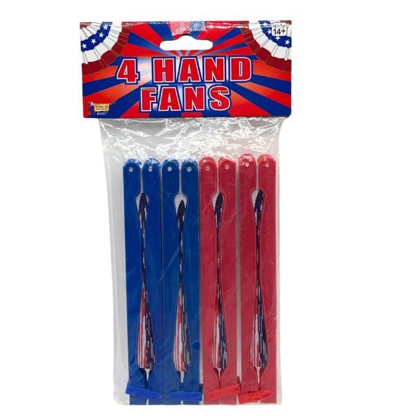 24 pieces of 4 Usa Patriotic Hand Fans