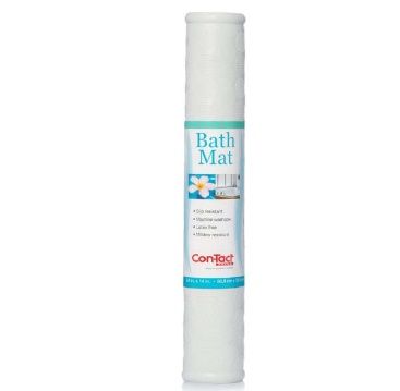 4 pieces of CoN-Tact Circles White Bath Mat 24x14in