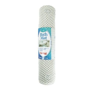 4 pieces of CoN-Tact White Grip Bath Mat 36x17in