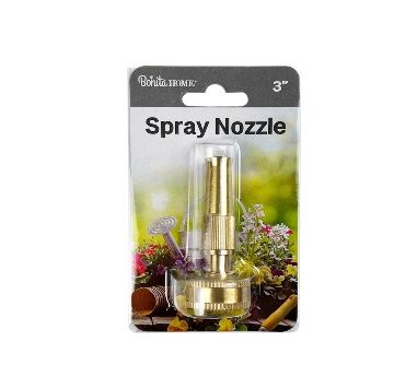 144 pieces of Bh Water Hose Spray Nozzle 3 In Brass