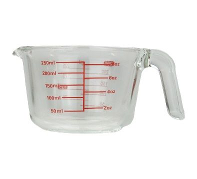 24 pieces of Bh Round Glass Measuring Cup 8oz