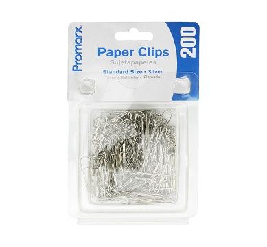 48 pieces of Promarx Paper Clips Metalic 200ct