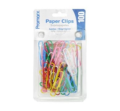 48 pieces of Promarx Jumbo Paper Clips Asst 100ct