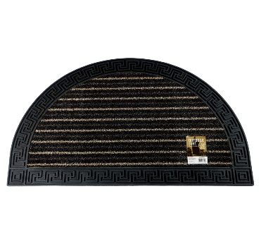 10 pieces of Bh Half Circle Outdoor Mat 29x17.5in br