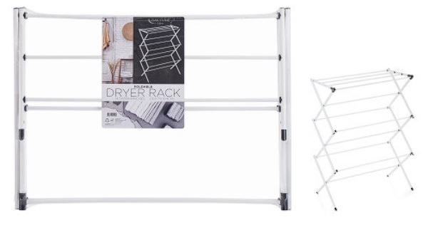 5 Pieces of Foldable Drying Rack White