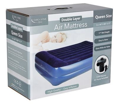 2 Pieces of 2 Layer Queen Air Mattress