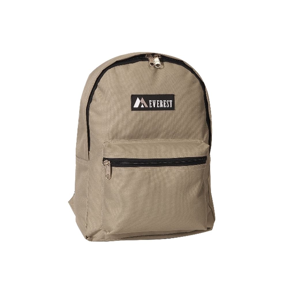 30 Pieces of Basic Color Block Backpack In Khaki