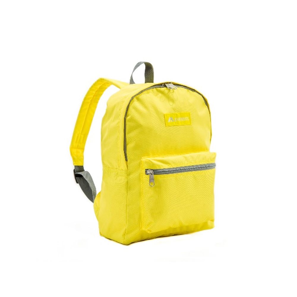 30 Pieces of Basic Color Block Backpack In Lemon