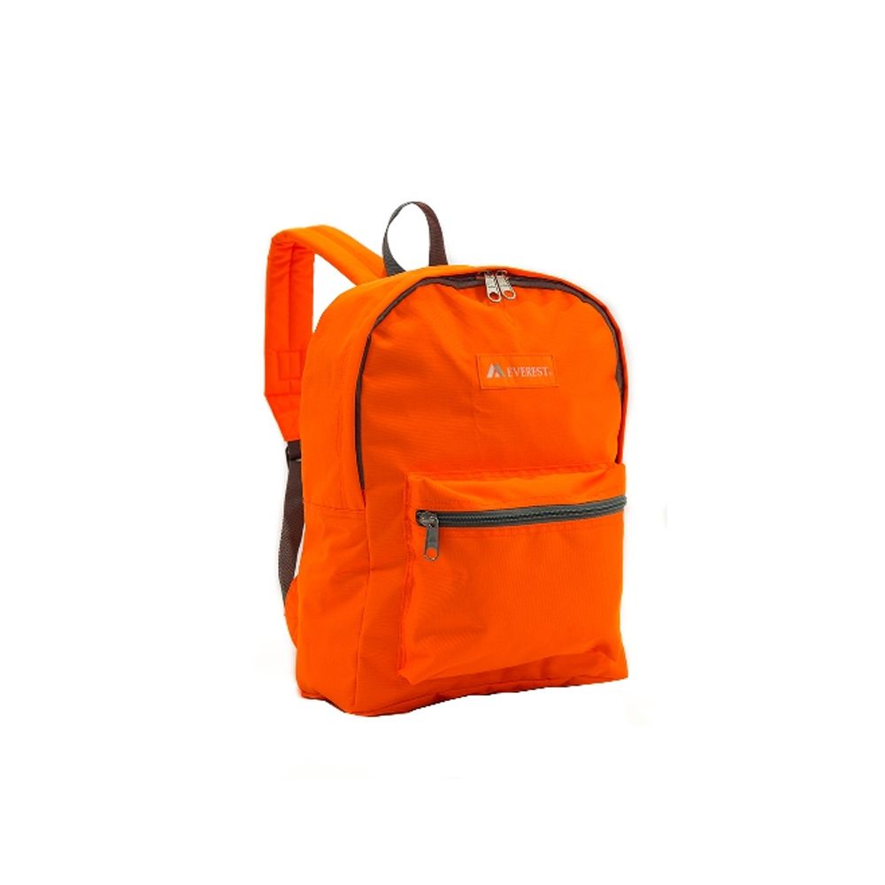 30 Pieces of Basic Color Block Backpack In Tangerine
