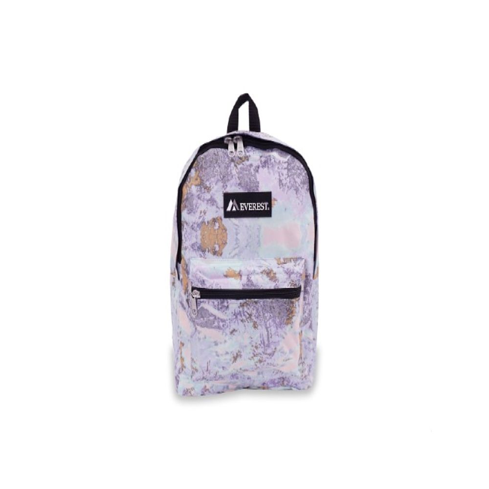 30 Pieces of Basic Pattern Backpack In Marble Print