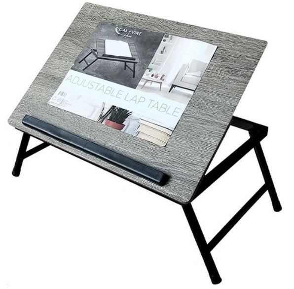 8 Pieces of Adjustable Computer Table Gray