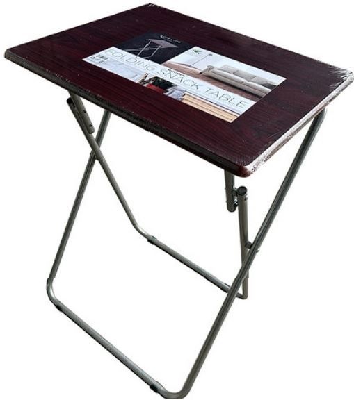 6 Pieces of Cherry Wooden Folding Snack Table