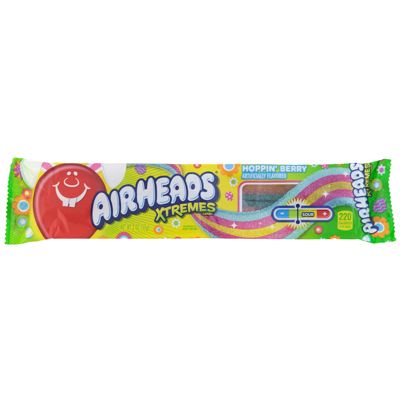 36 pieces of Easter Airheads Xtremes Hoppin Berry Belts 2 Oz In Counter Display