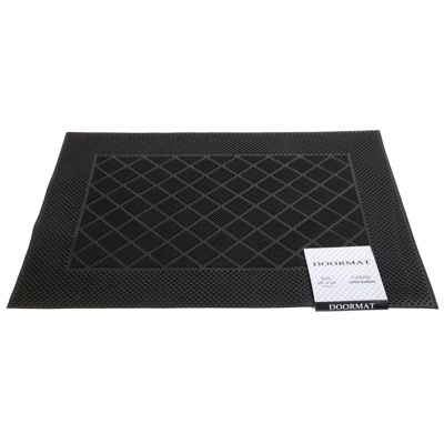 24 pieces of Doormat Rubber Pin Black 16x24 Packed In Bale Ref #wS-923