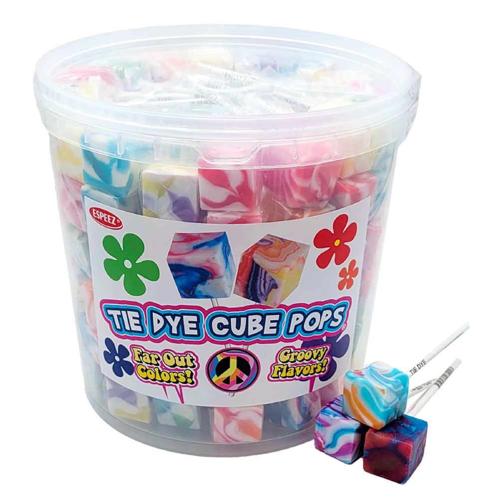 100 pieces of Tie Dye Cube Pop