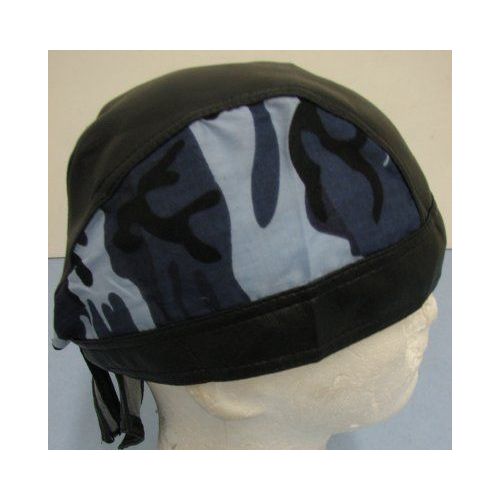 72 Pieces of LeatheR-Like Skull CaP-Blue Camo
