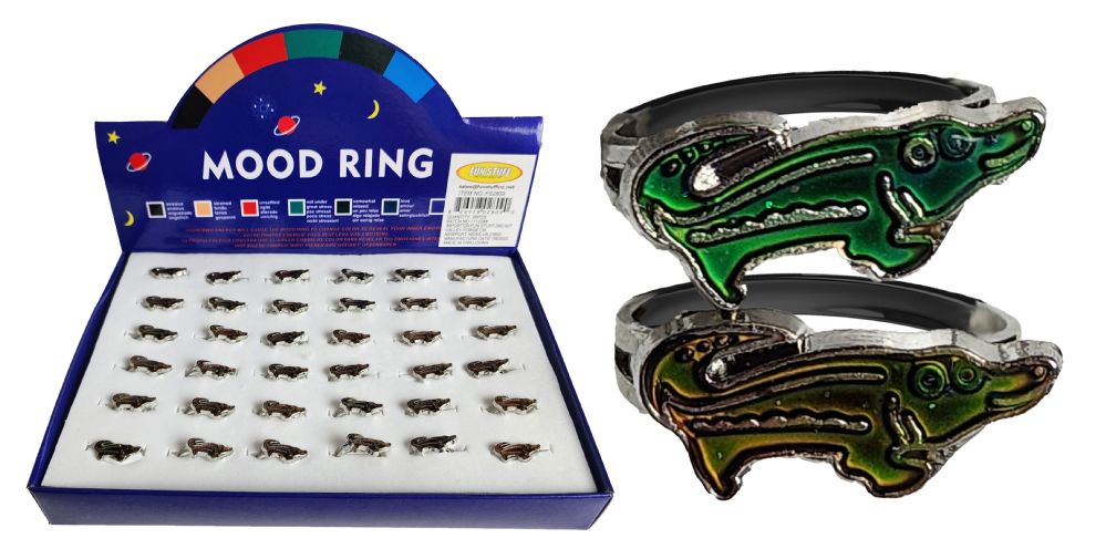 36 pieces of Alligator Mood Ring