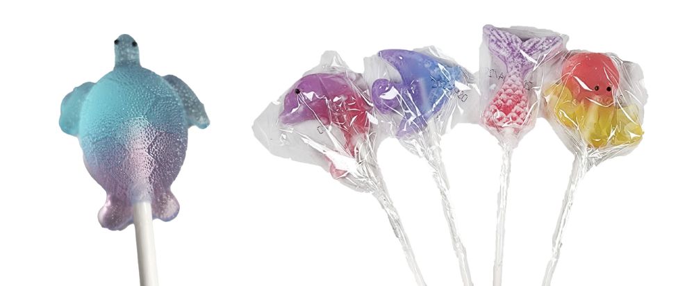400 pieces of 10 Gram Sugar Free Sealife Lollipop