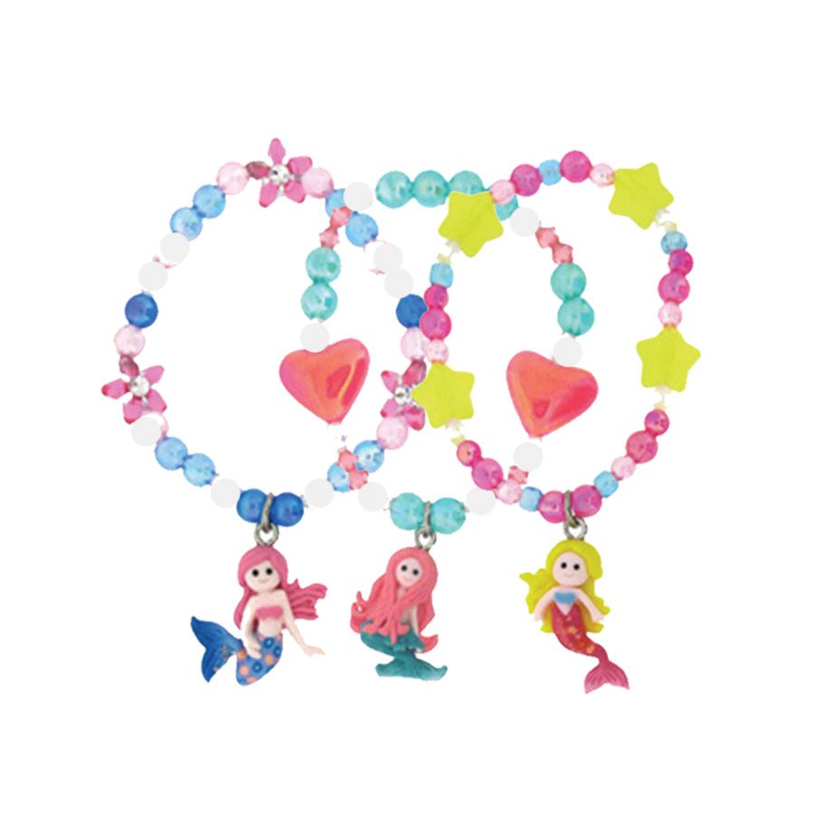12 pieces of Fimo Mermaid BraceleT-3 Asst. Styles