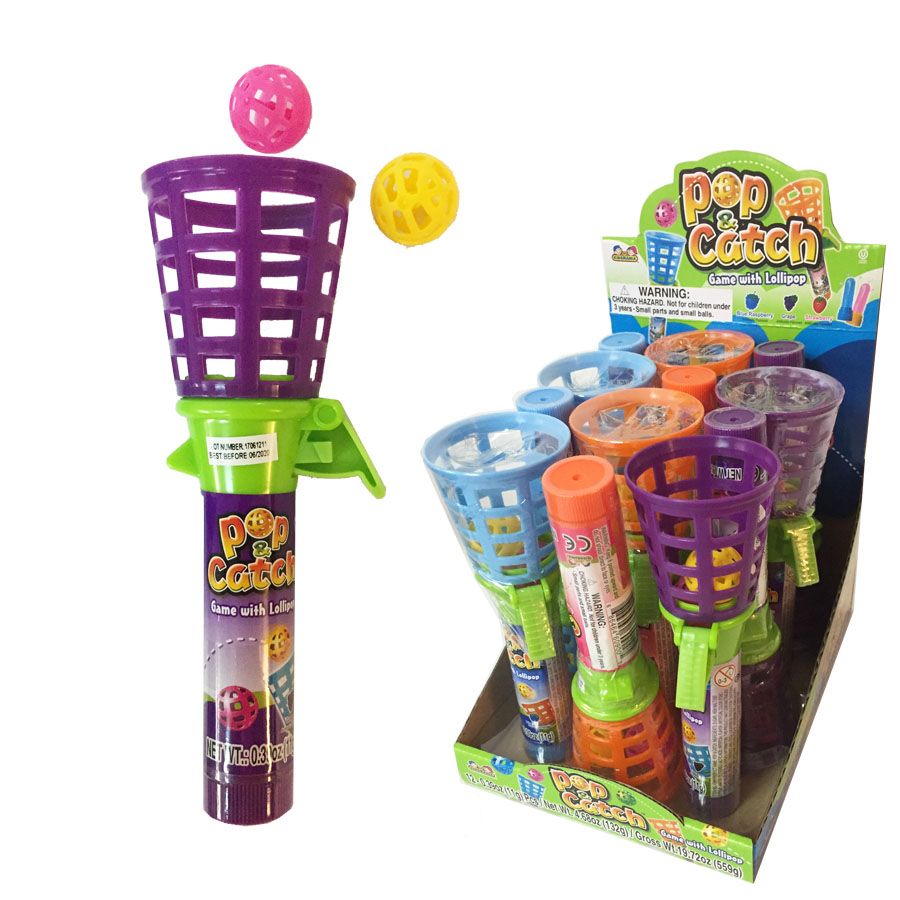 12 pieces of Pop & Catch Game W/ Lollipop
