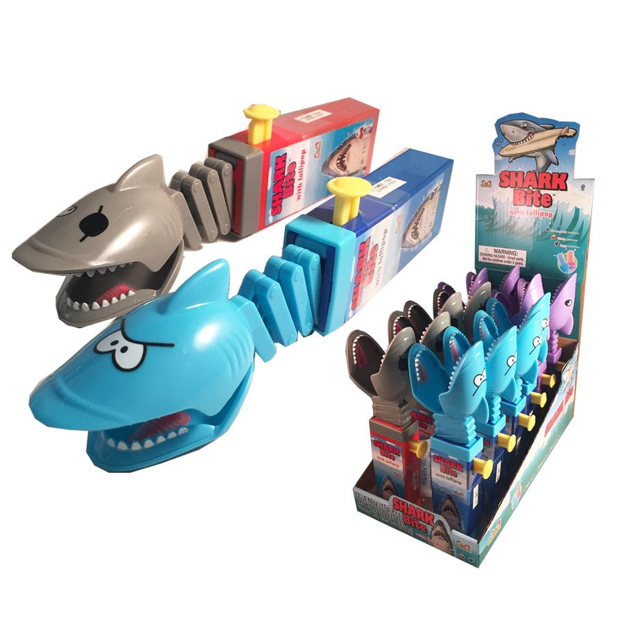 12 pieces of Shark Bite Candy Lollipop