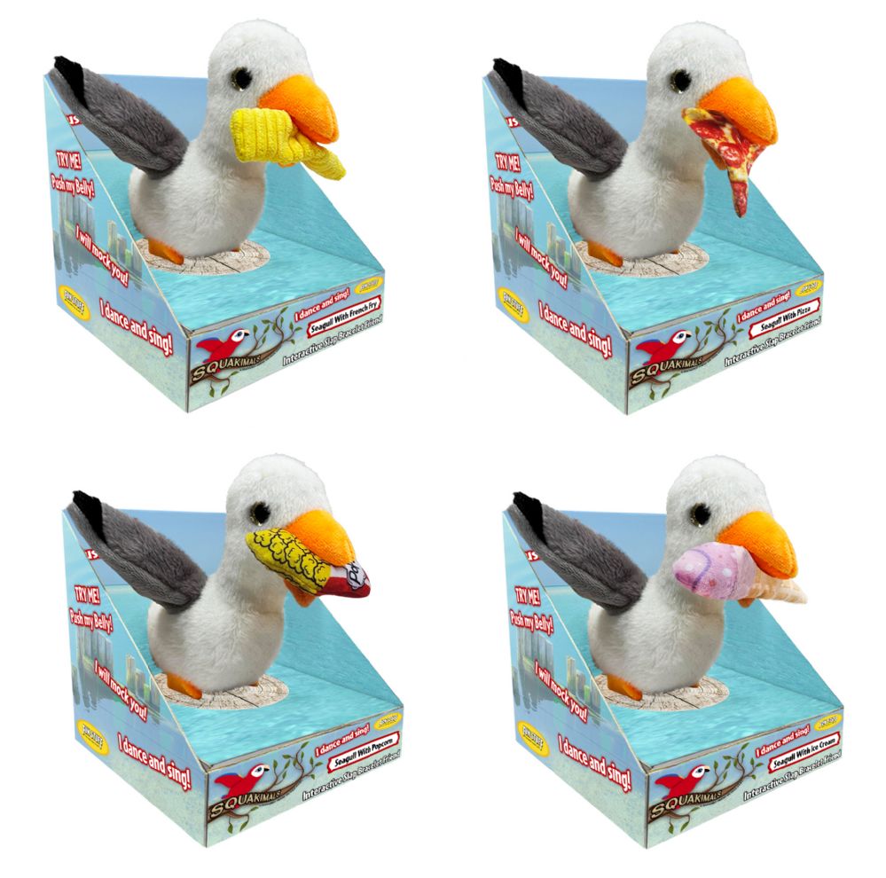 12 pieces of Squakimals Seagull Slap Bracelet - 4 Asst. Styles