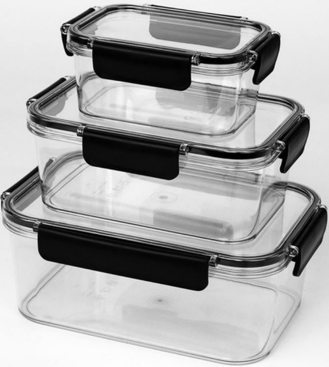 12 Sets of Pet Rectangular Storage Set 3pk