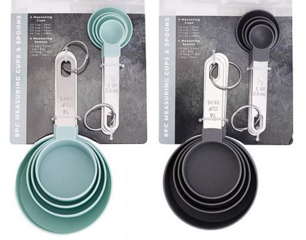 12 Sets of 8 Pc Measuring Cup/spoon Set