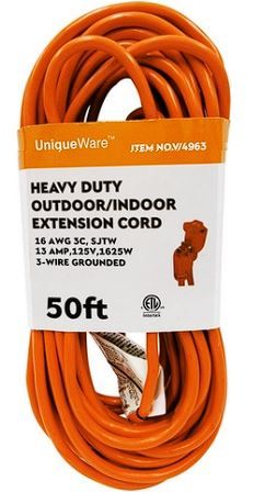 12 Pieces of C-Etl 50ft Outdoor Extension Cord
