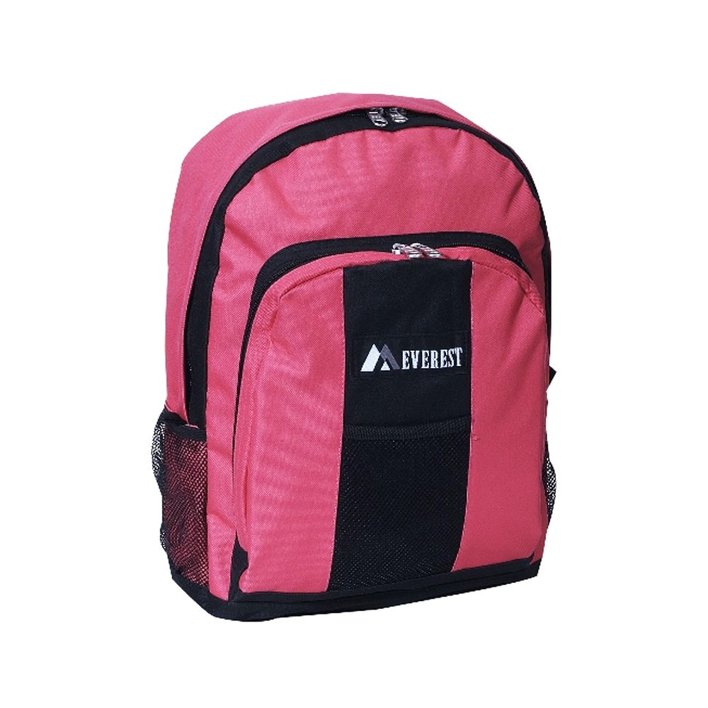 30 Pieces of 17" Backpack w/ Front and Side Pockets in Hot Pink