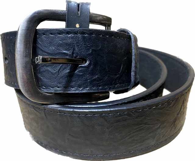 72 Pieces of Plain Black Man Belt Assorted Sizes In Black