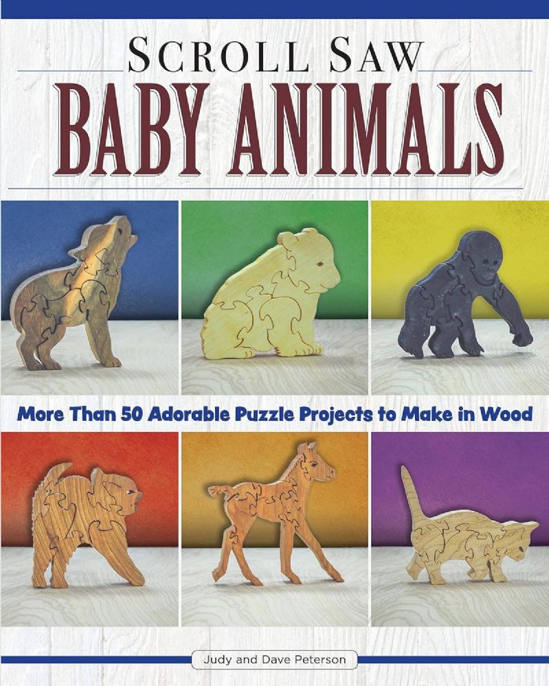 12 pieces of Scroll Saw Baby Animals - Over 50 Adorable Puzzle Projects