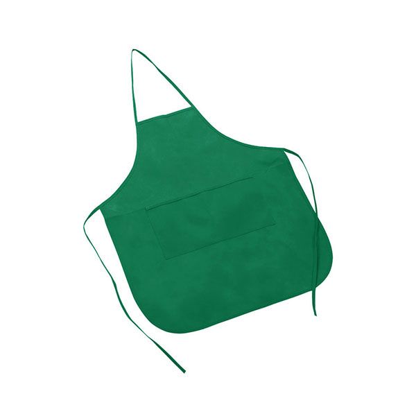 24 Pieces of 80gram Non Woven Chef's Apron GREEN