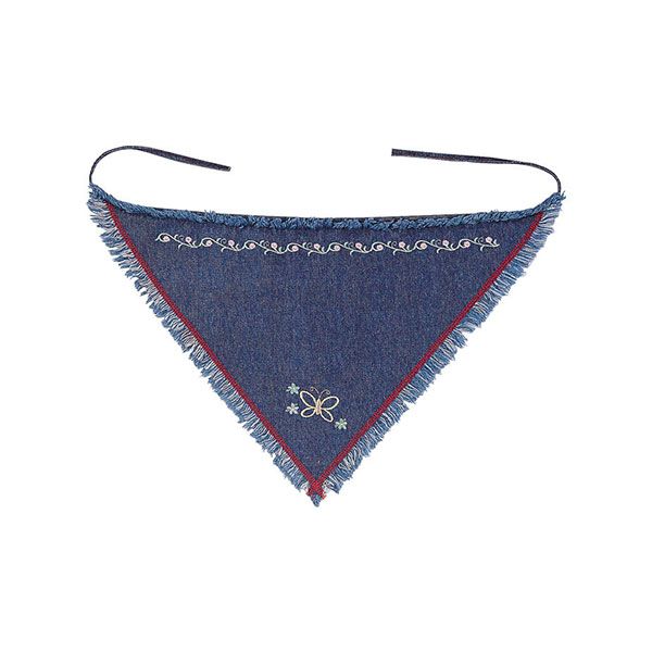24 Pieces of Washed Denim Kerchief DENIM