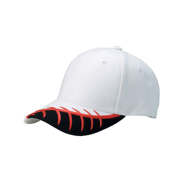 Low Profile Brushed Canvas Cap WhitE-Black - SB