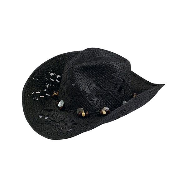 24 Pieces of Ladies' Toyo Cowboy Hat BLACK