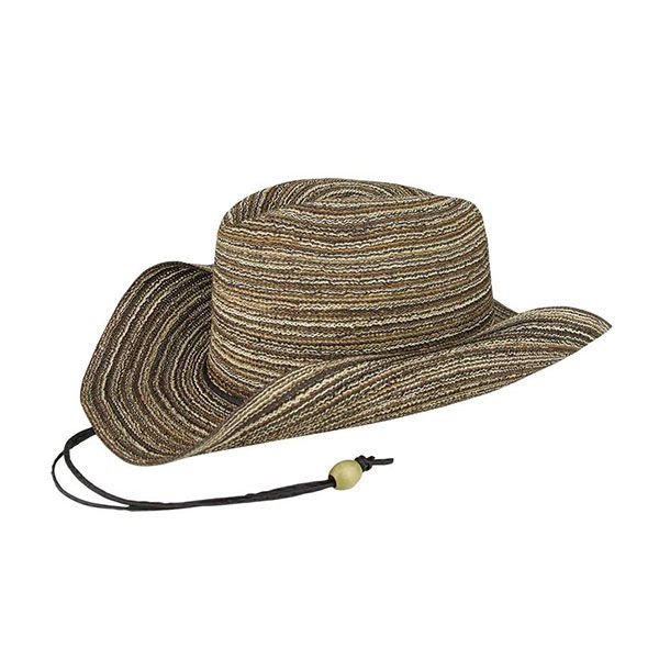 24 Pieces of Poly Braid Cowboy Hat BROWN